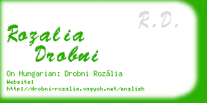 rozalia drobni business card